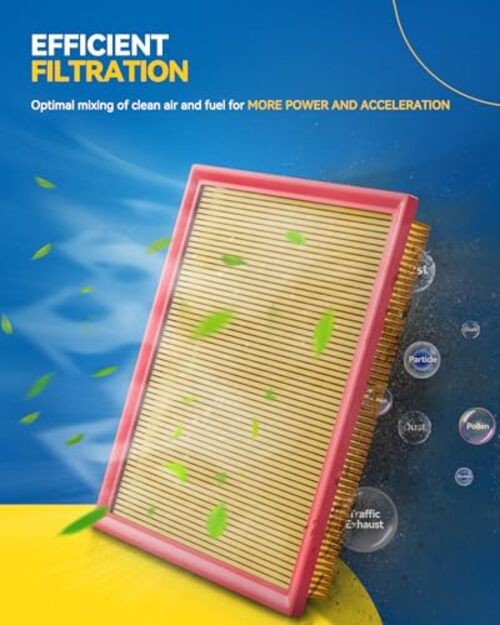 Engine air filter CA12953 Replacement for Alfa Romeo Giulia 2017-2024,