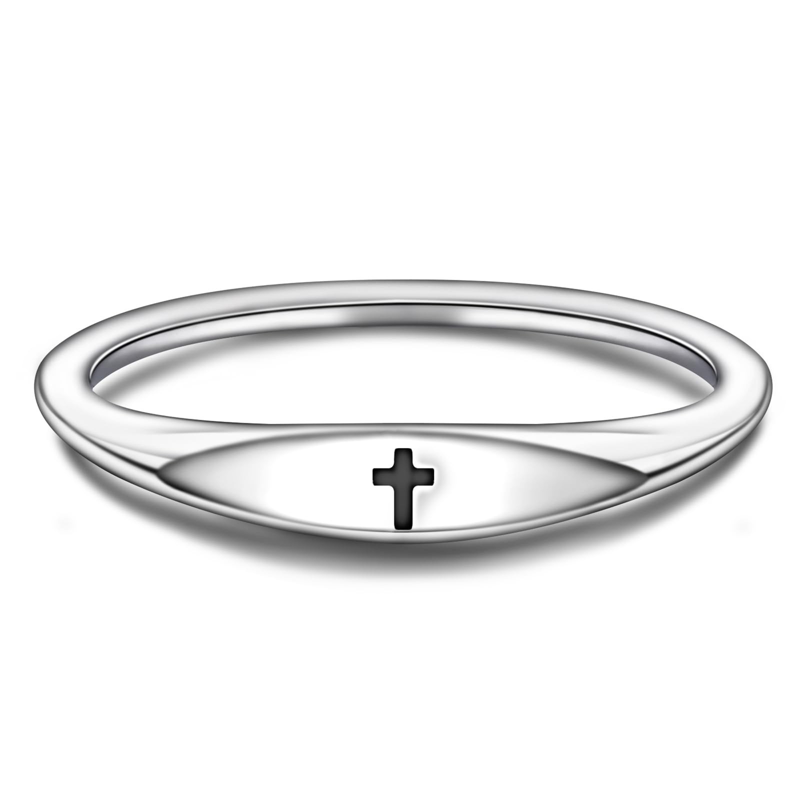 Helonley S925 Sterling Silver Birthstone Stackable Rings for Women Mother wit...