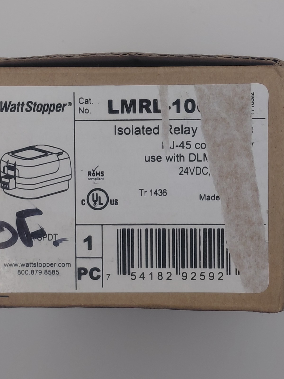 Wattstopper, LMRL -100, Isolated Relay Interface