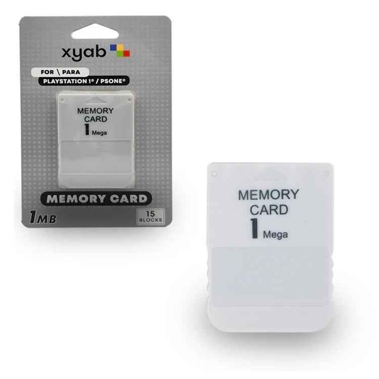PlayStation 1 PS1 - 1MB/15 Block Memory Card by XYAB - New