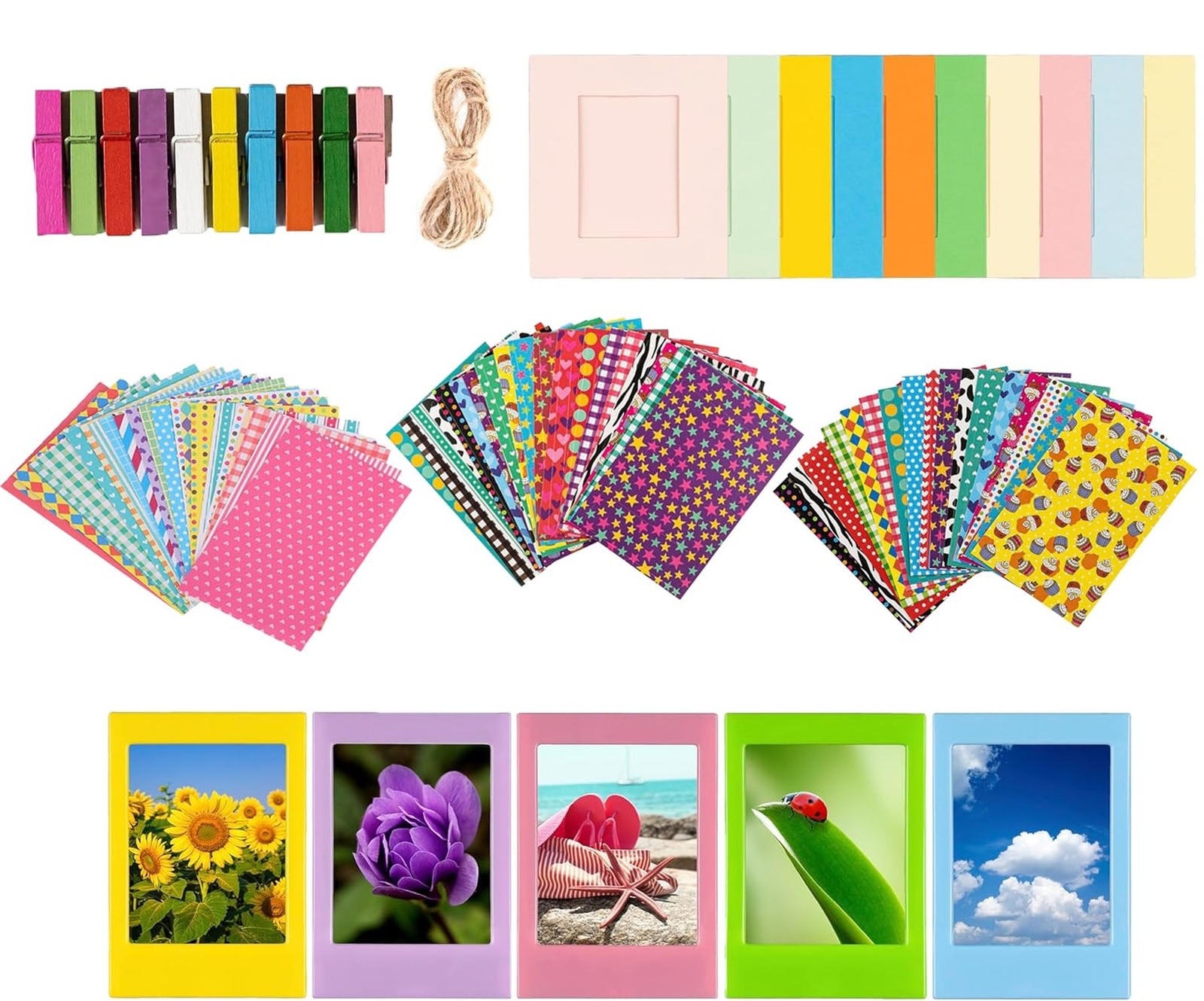Colorful Bundle Kit Accessories for Fujifilm Instax Mini 8/9/11/12 Camera - A...