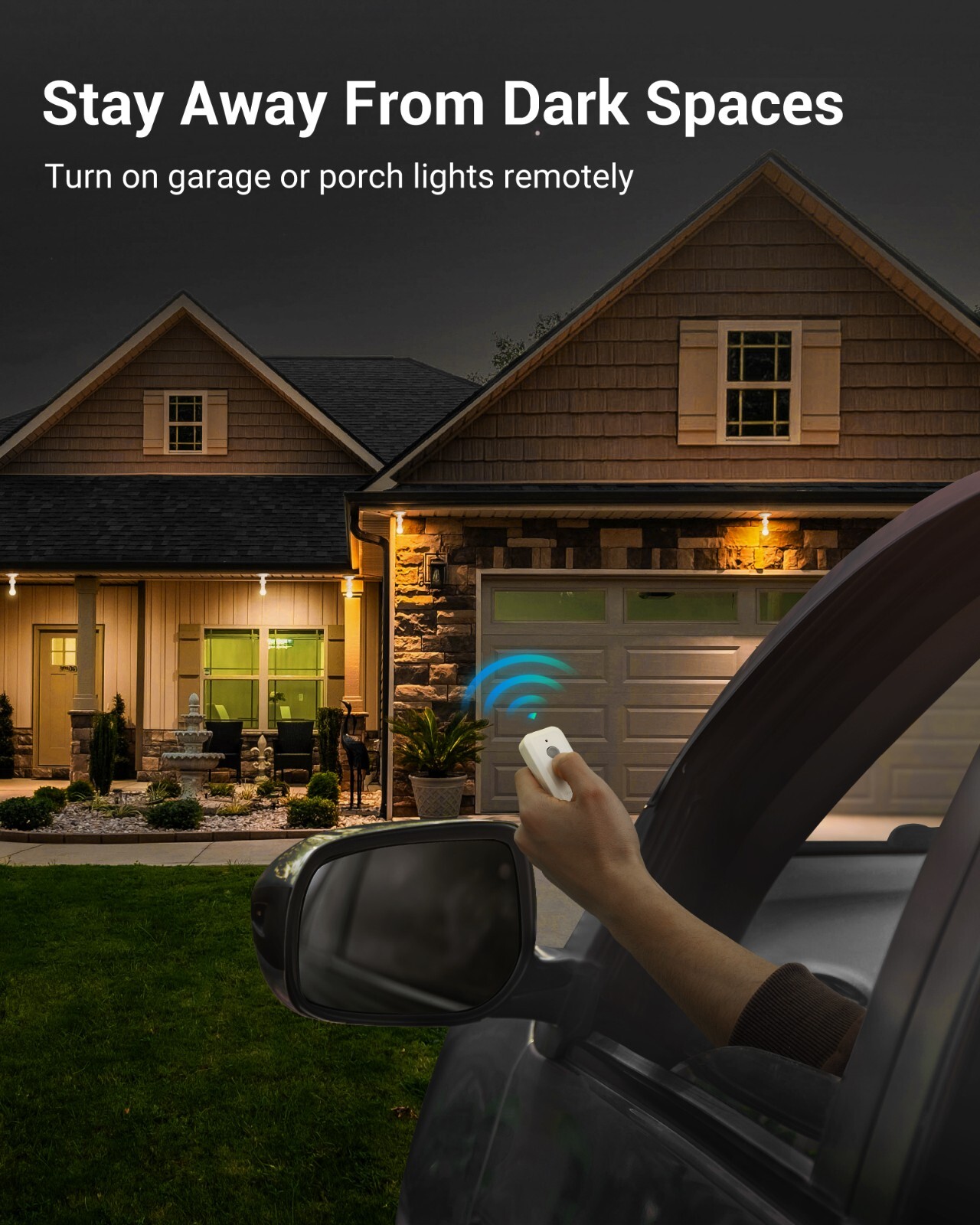 DEWENWILS Wireless Light Switch Kit Lamp Light Bulbs Socket with Switch, Program