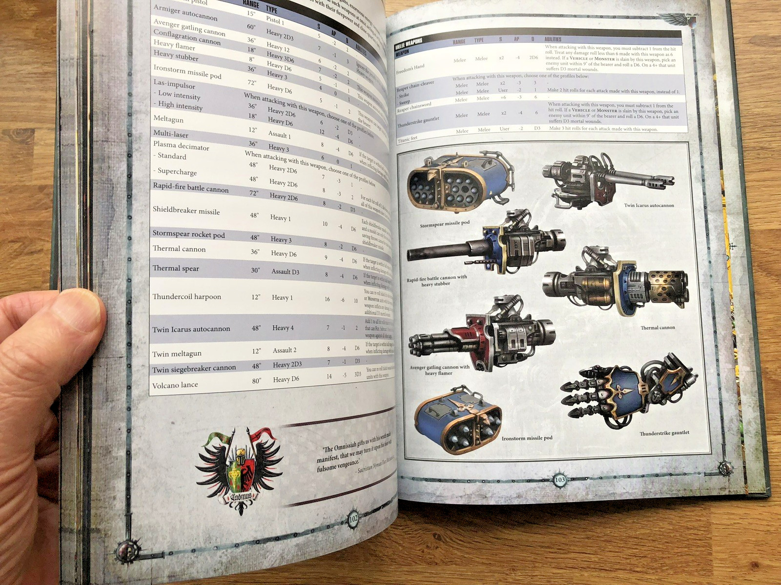 Warhammer 40,000 Codex Imperial Knights game guide 2018. HB