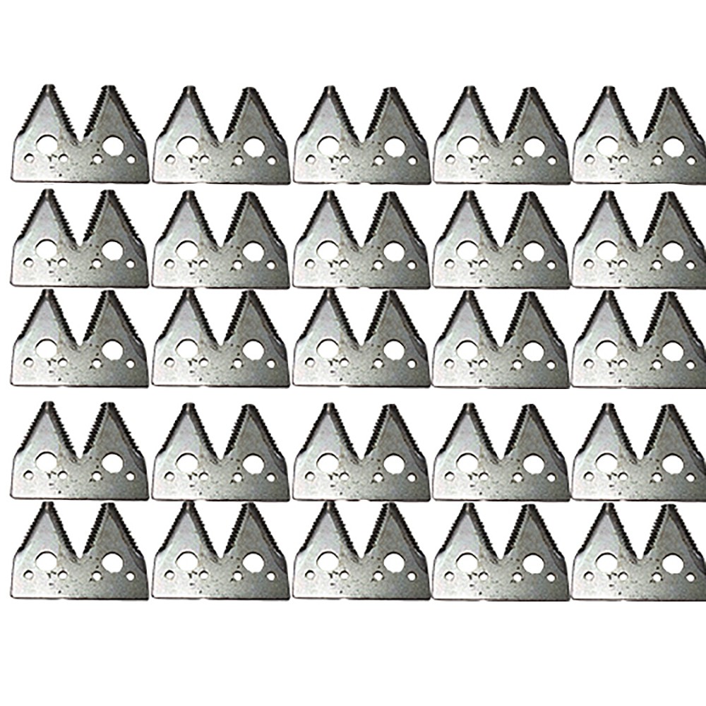 (25) H163131 Aftermarket Replacement Course Tooth Double Sickle Sections