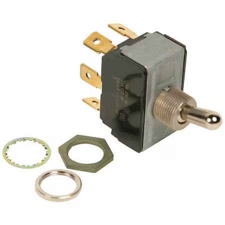 Hoshizaki 443119-01 Toggle Switch, Black; Silver, 7/8 In H