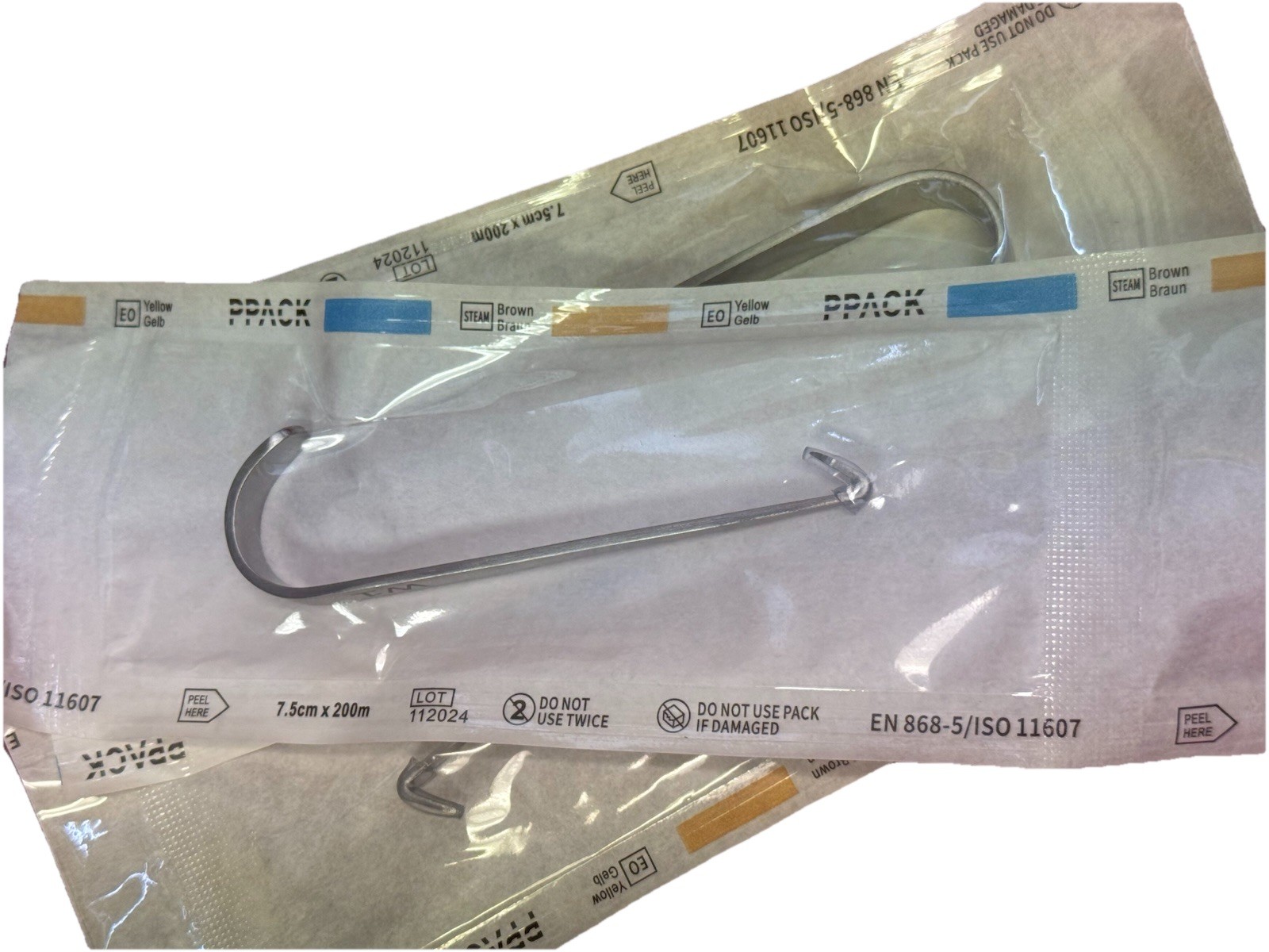 Medical Grade Stainless Steel Tracheal Hook – Sterile & Sealed (Made in 2025)