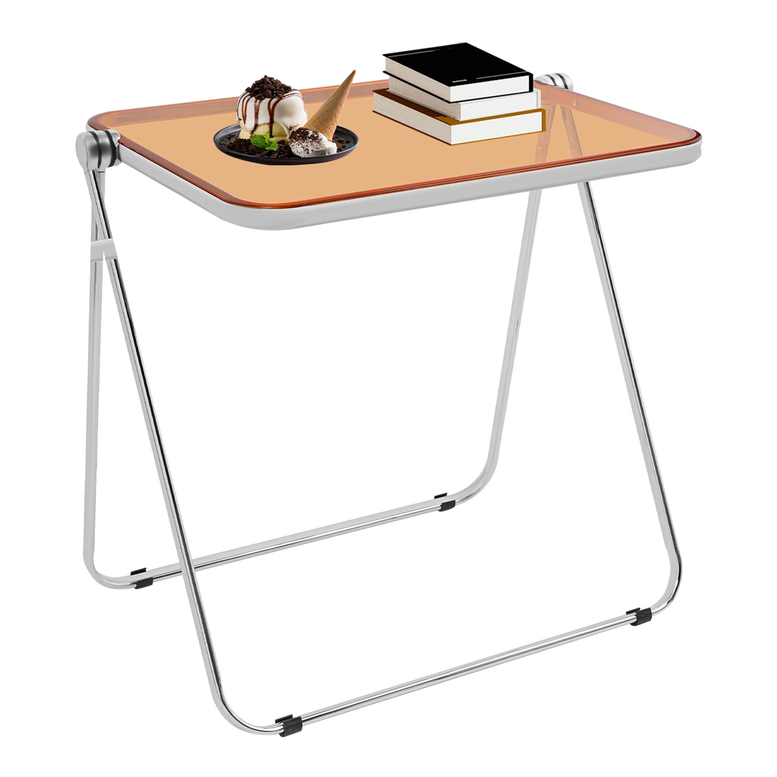 Clear Folding Table Camping BBQ Dining Table Indoor Outdoor Work Computer Desk
