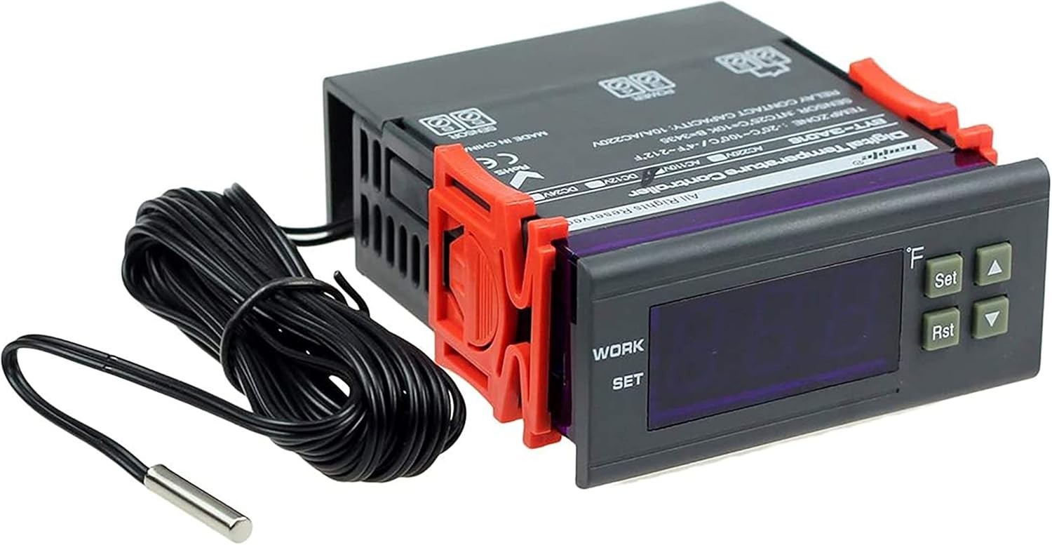 110V Digital Temperature Controller with Waterproof Probe