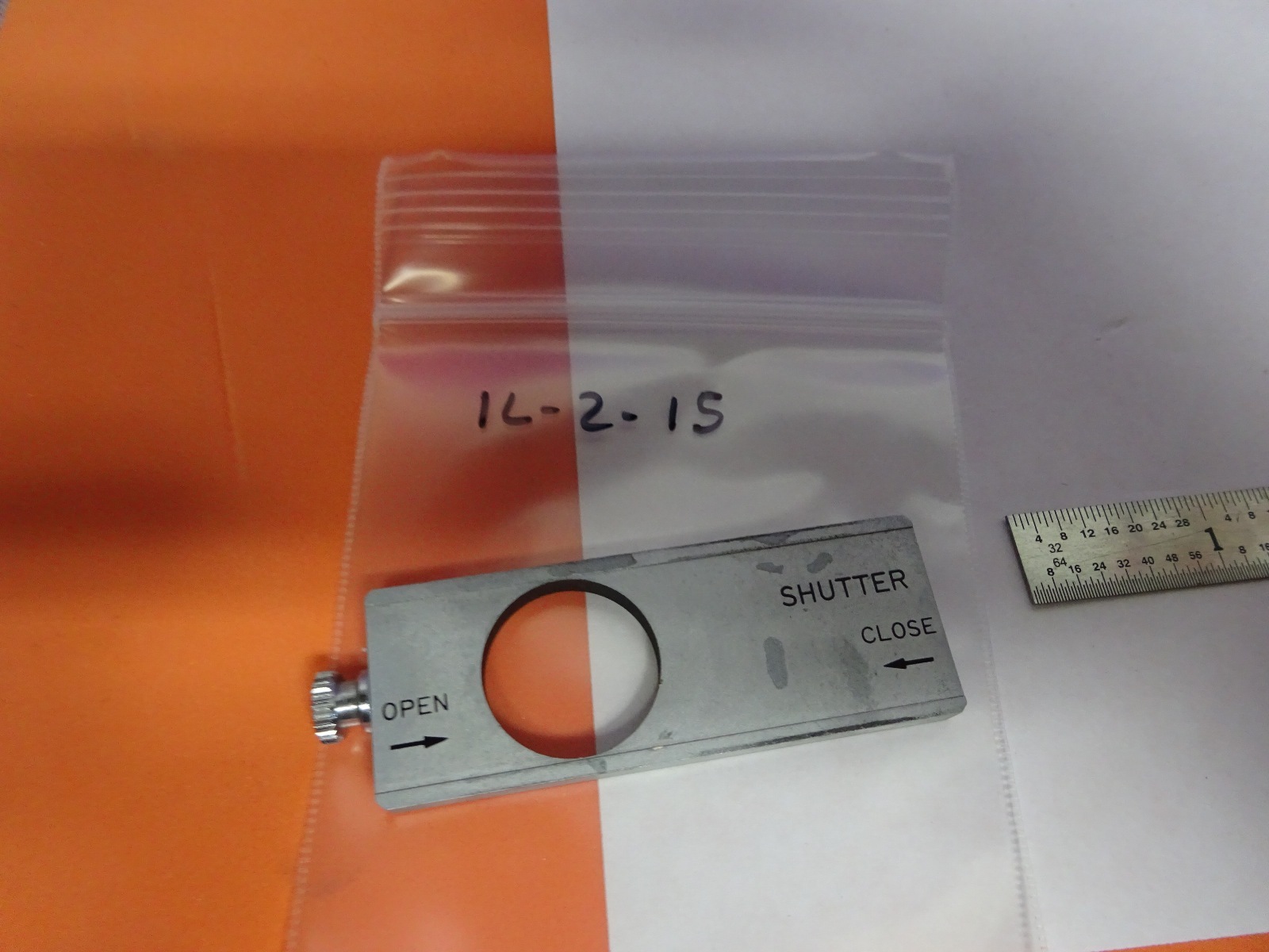 NIKON SHUTTER SLIDE OPTICS MICROSCOPE PART &IL-2-15