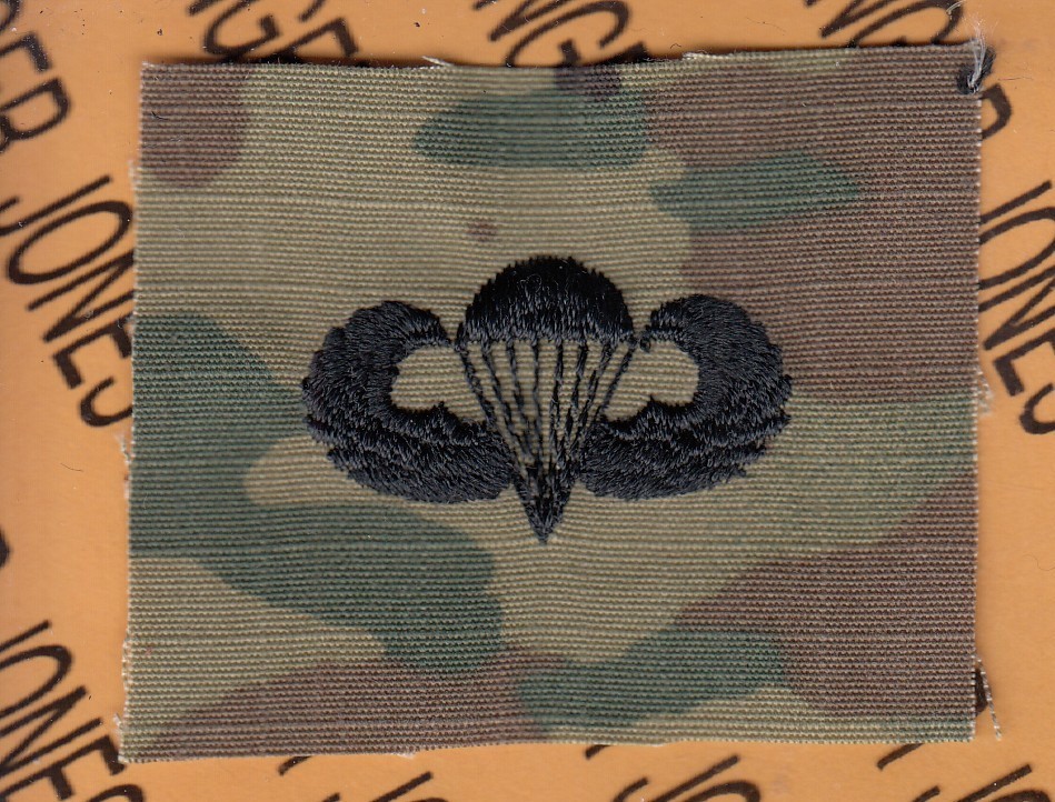 US Army Airborne parachute wing OCP badge ~1.75" patch c/e sew on