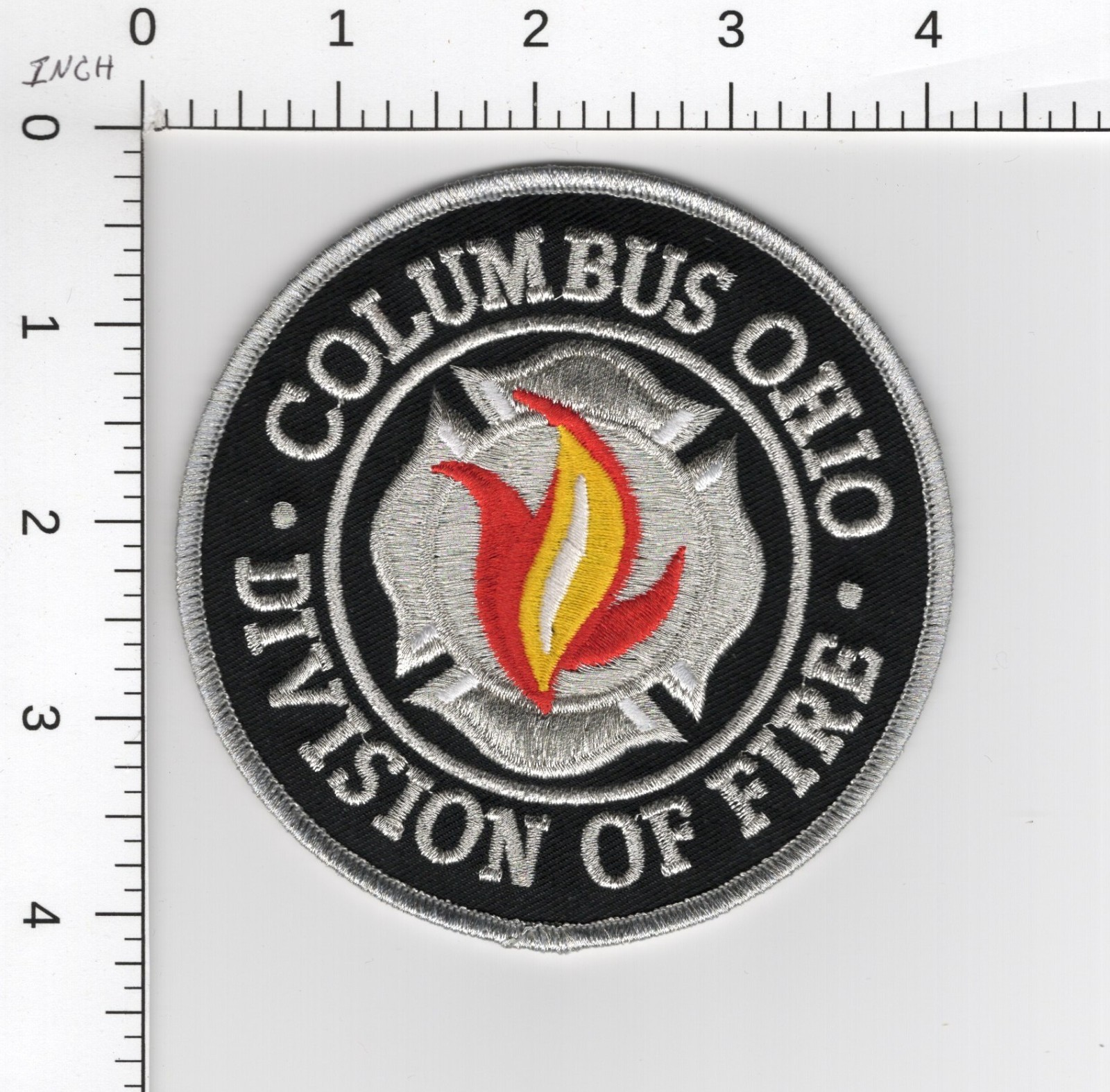 COLUMBUS OHIO DIVISION OF FIRE 🔥DEPARTMENT FIREFIGHTING RESCUE MYLAR PATCH