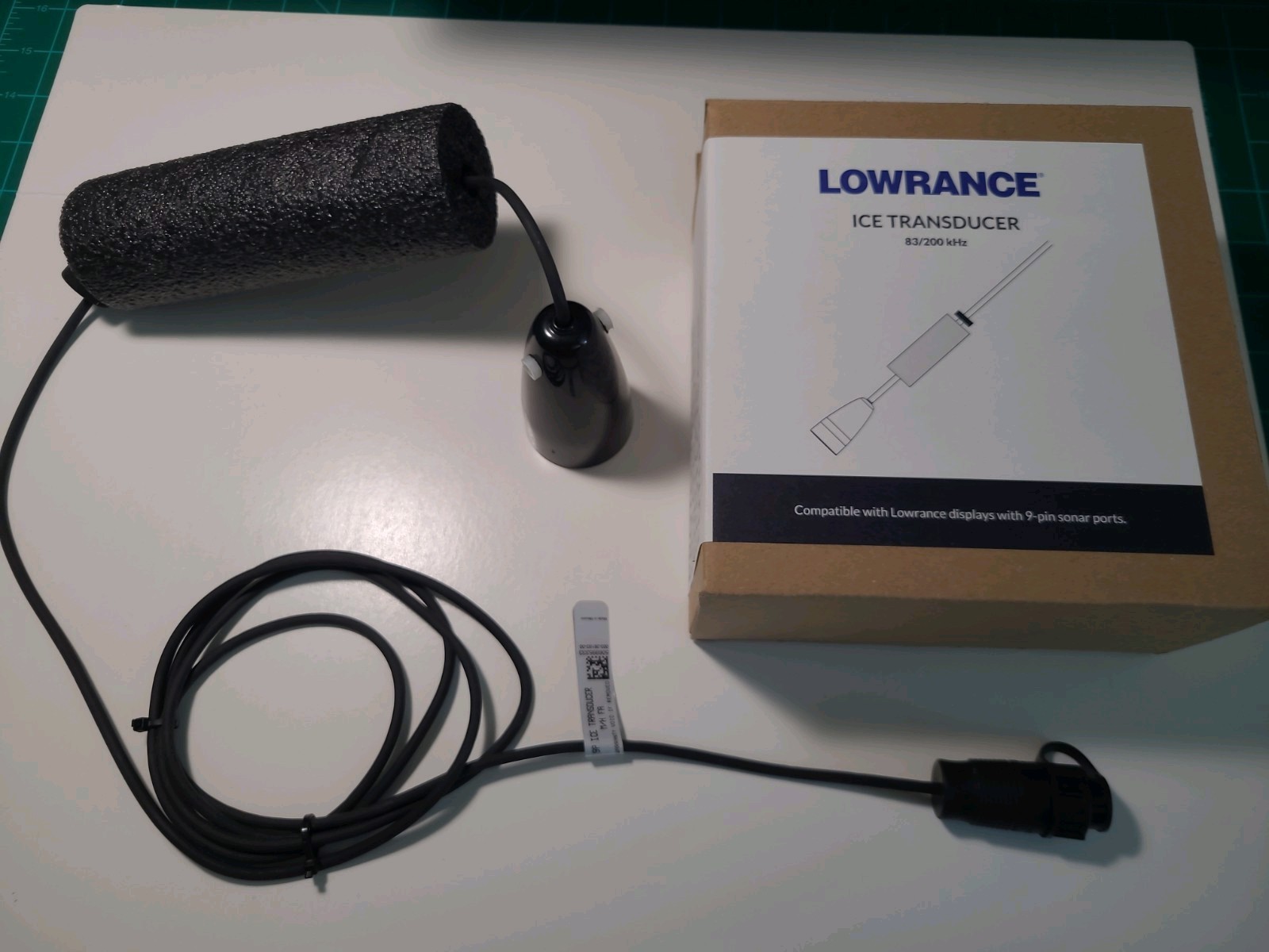 Lowrance Ice Transducer 83/200 kHz for Units W/ 9 Pin Sonar Ports - Used