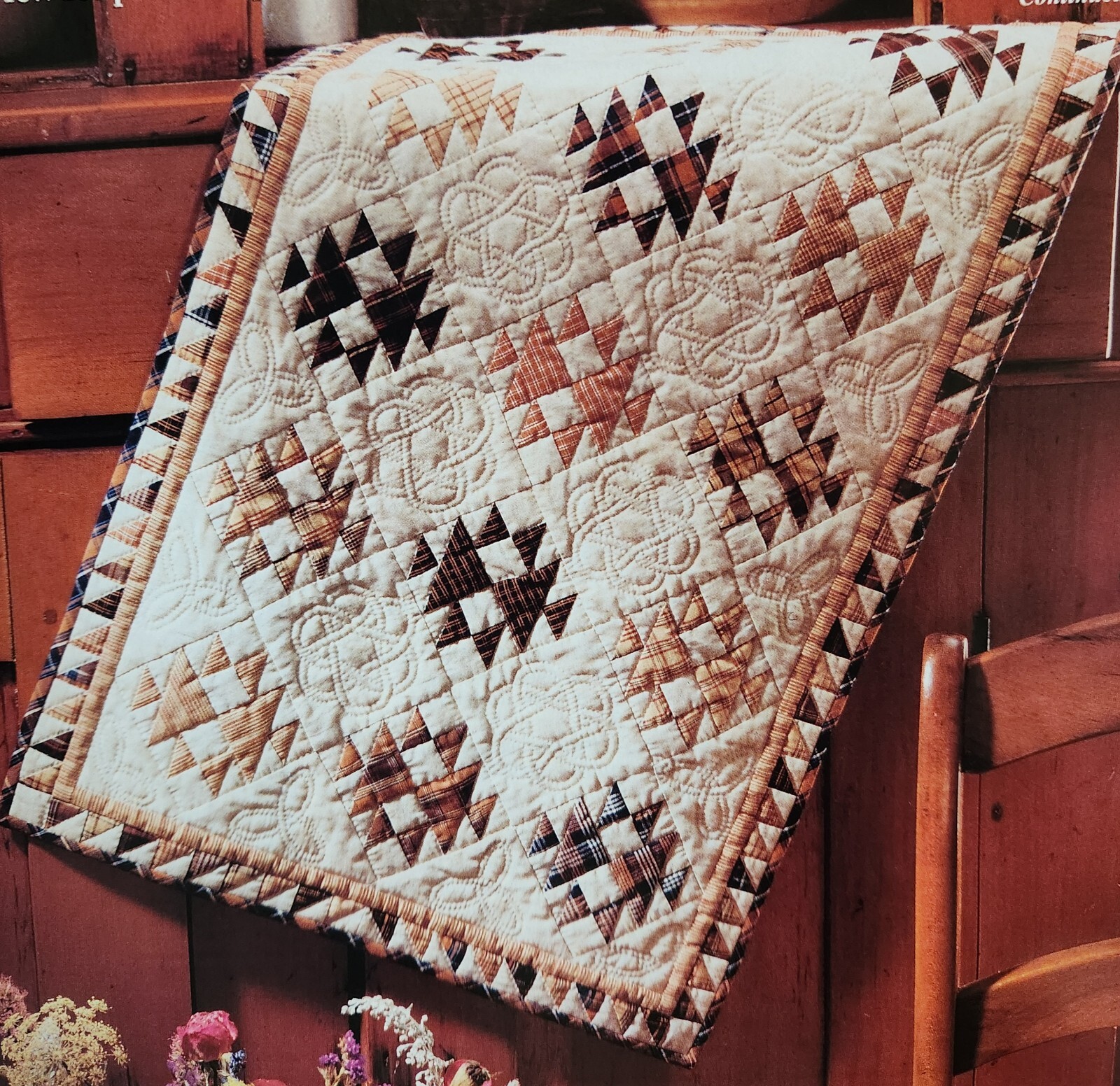 "Butterscotch" Wall Quilt Pattern from 1995 Magazine Intermediate
