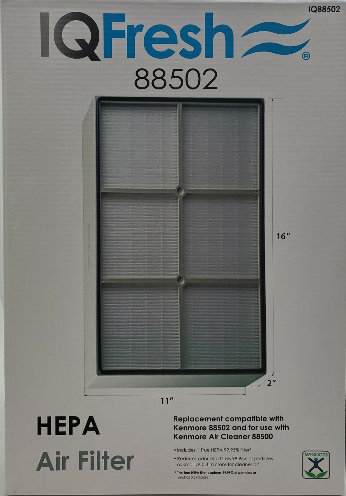 Kenmore 88502 air filter Compatible by IQFRESH