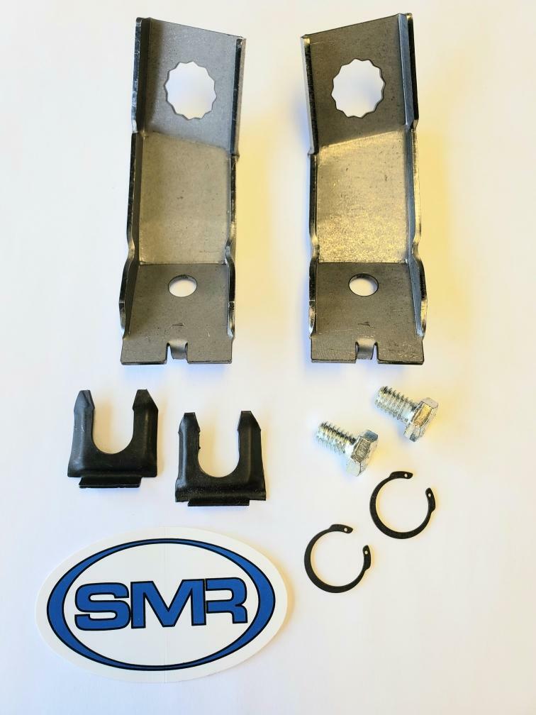 1965/66 Mustang & Other Fords RH/LH Front Brake Hose Bracket Kit Made in The USA