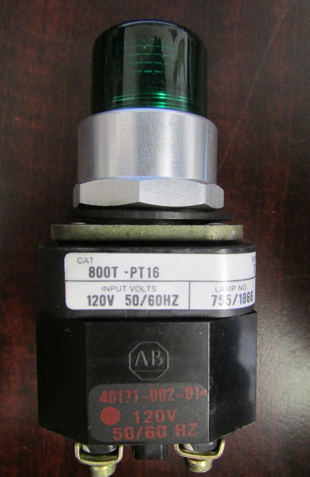 ALLEN BRADLEY 800T PT16  Green Push to Test Pilot Light  800T PT16