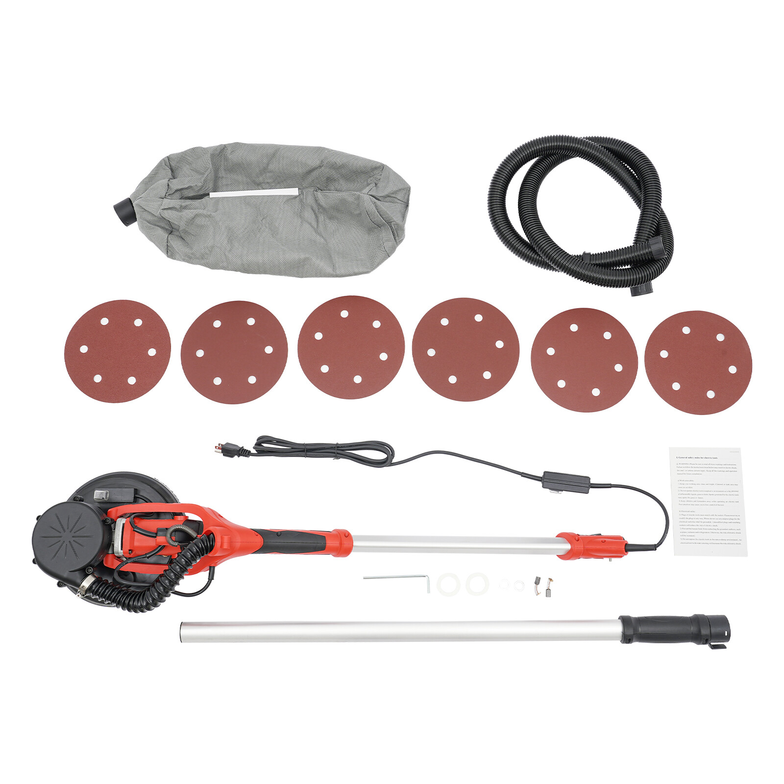 Drywall Sander Machine Electric Ceiling Wall Sander Variable Speed 800-1800RPM