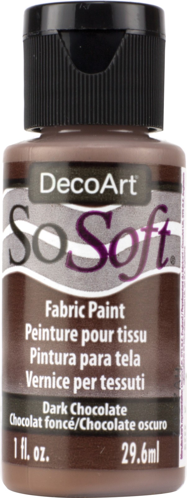 SoSoft Fabric Acrylic Paint 1oz Dark Chocolate