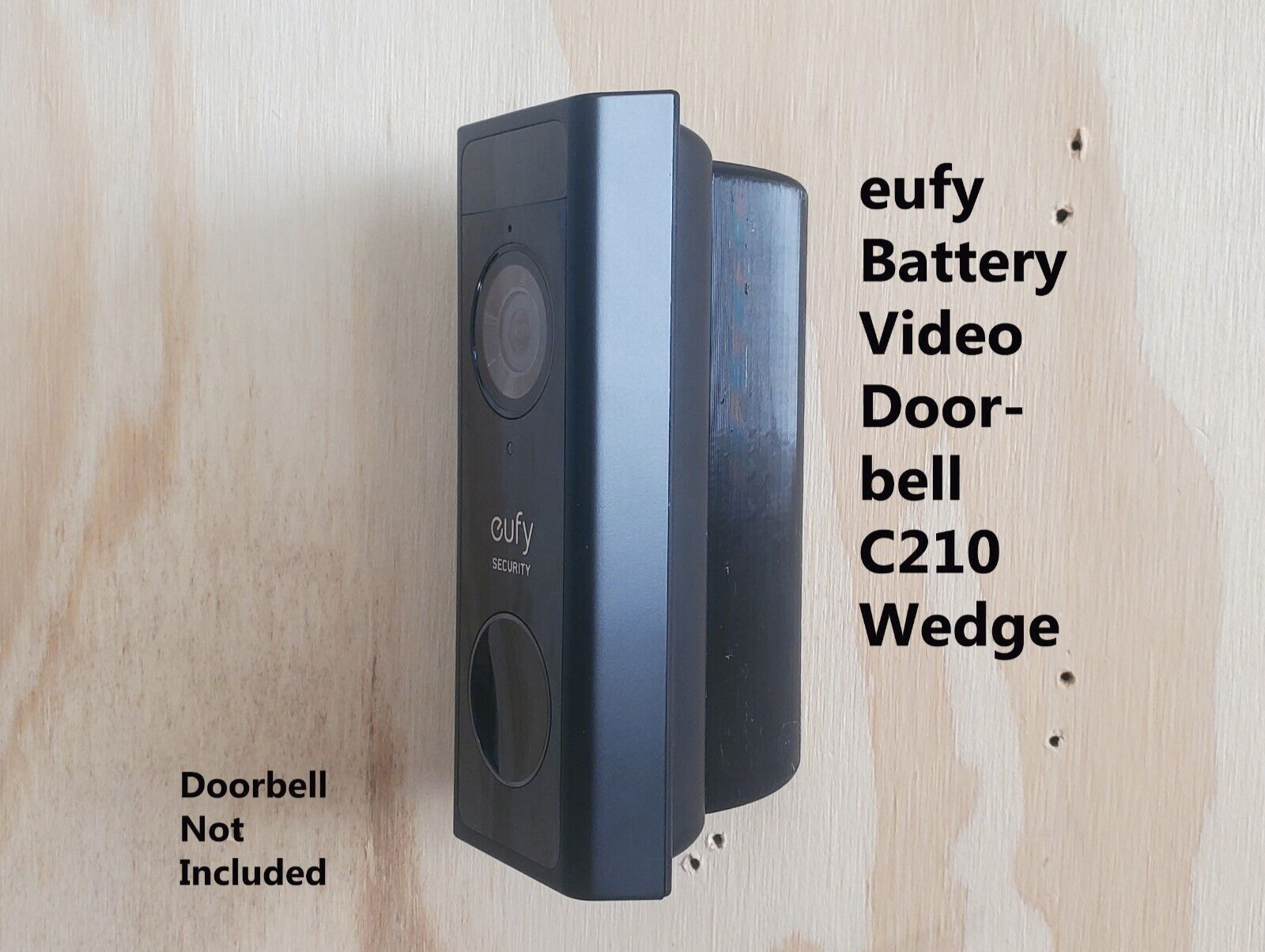eufy Battery Video Doorbell C210 Wedge Bracket Angle Mount 15 30 45 60 90 Degree