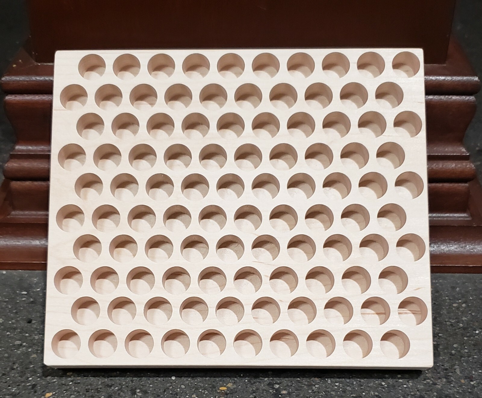 25 SAVAGE RELOADING TRAY-CNC CUT HARDWOOD HICKORY