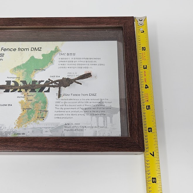 Vtg The Wire Fence From DMZ 50th Anniversary Limited Edition Korean War Souvenir