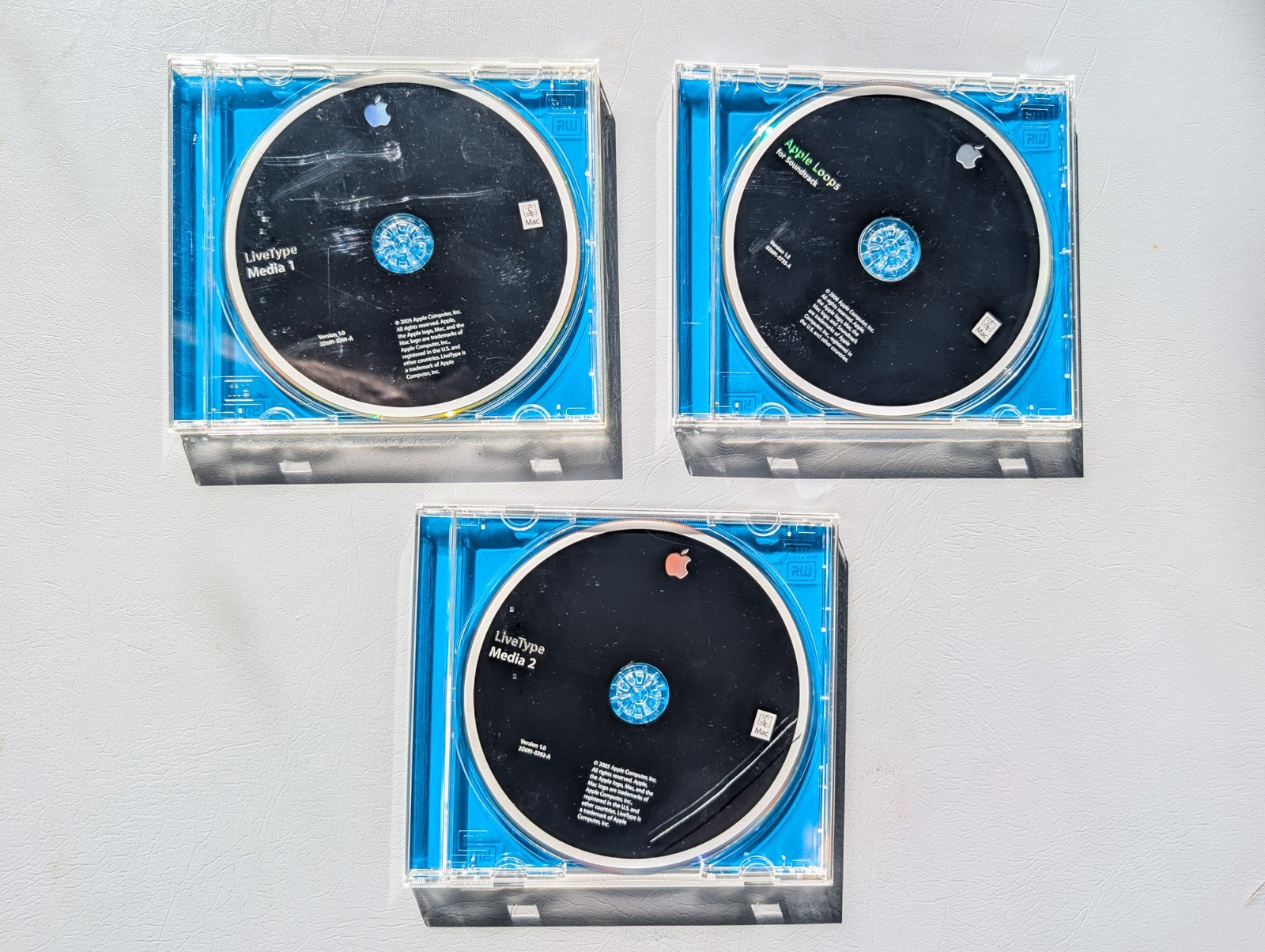 Apple LiveType Media 1, Media 2 and Apple Loops for Soundtrack Discs (Version 1)