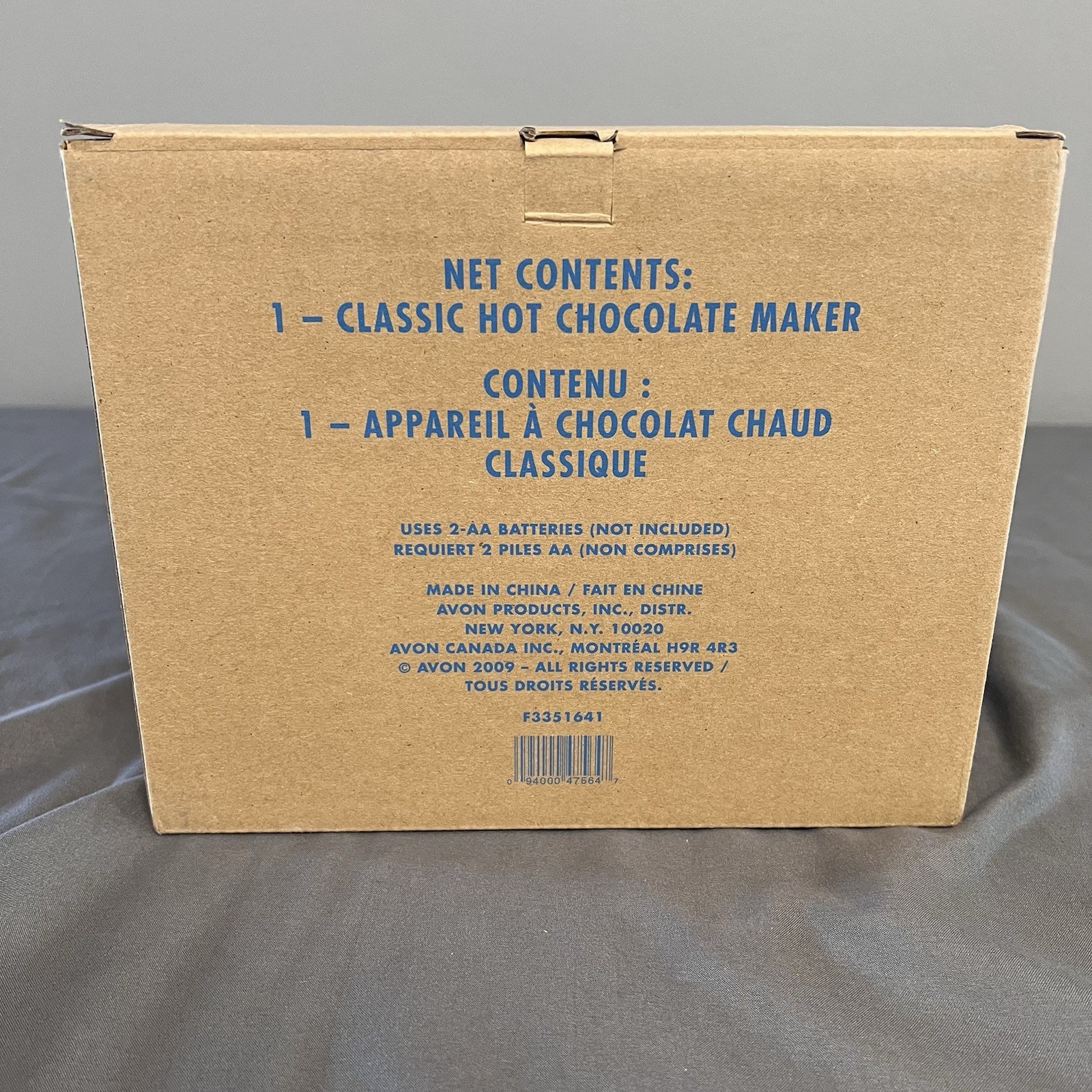 NIB Avon Classic Hot Chocolate Maker White Plastic Needs 2 AA Batteries