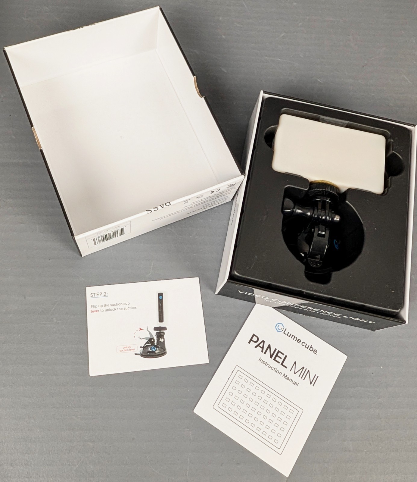 COMPLETE Lume Cube Video Conference Lighting Kit TESTED w/Box & Instructions
