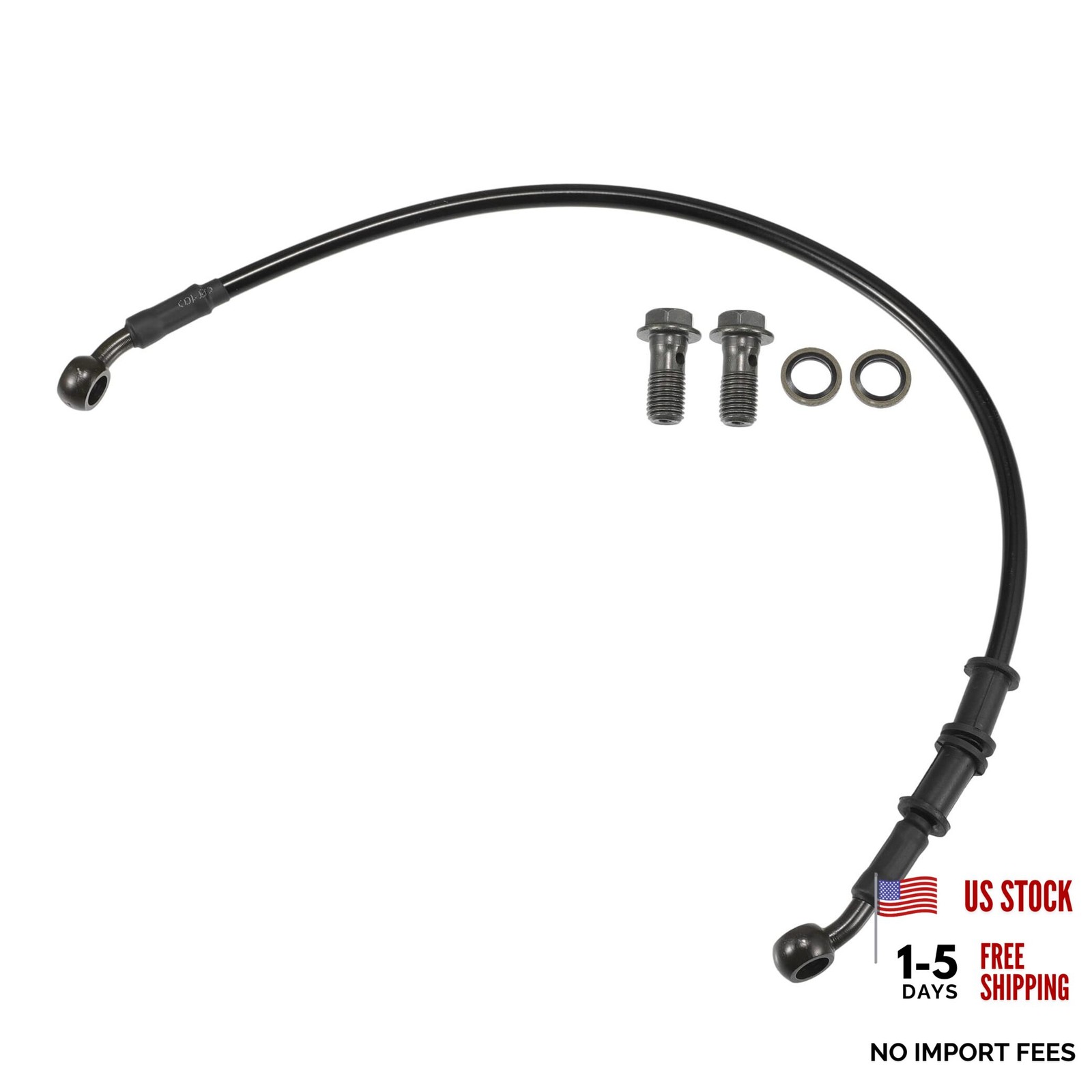 Universal Brake Hose Motorcycle ATV Dirt Bike Black, Army Green 50cm / 19.69"
