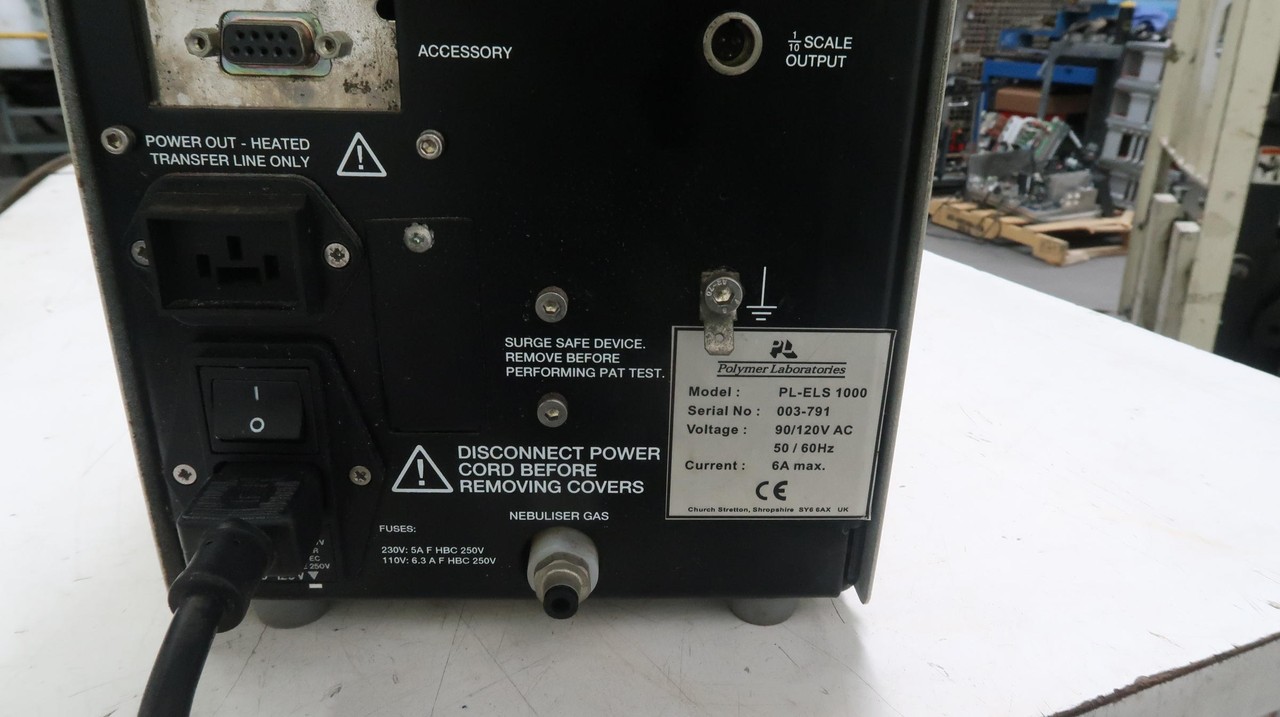POLYMER LABORATORIES PL-ELS 1000 EVAPORATIVE LIGHT SCATTERING DETECTOR M0285