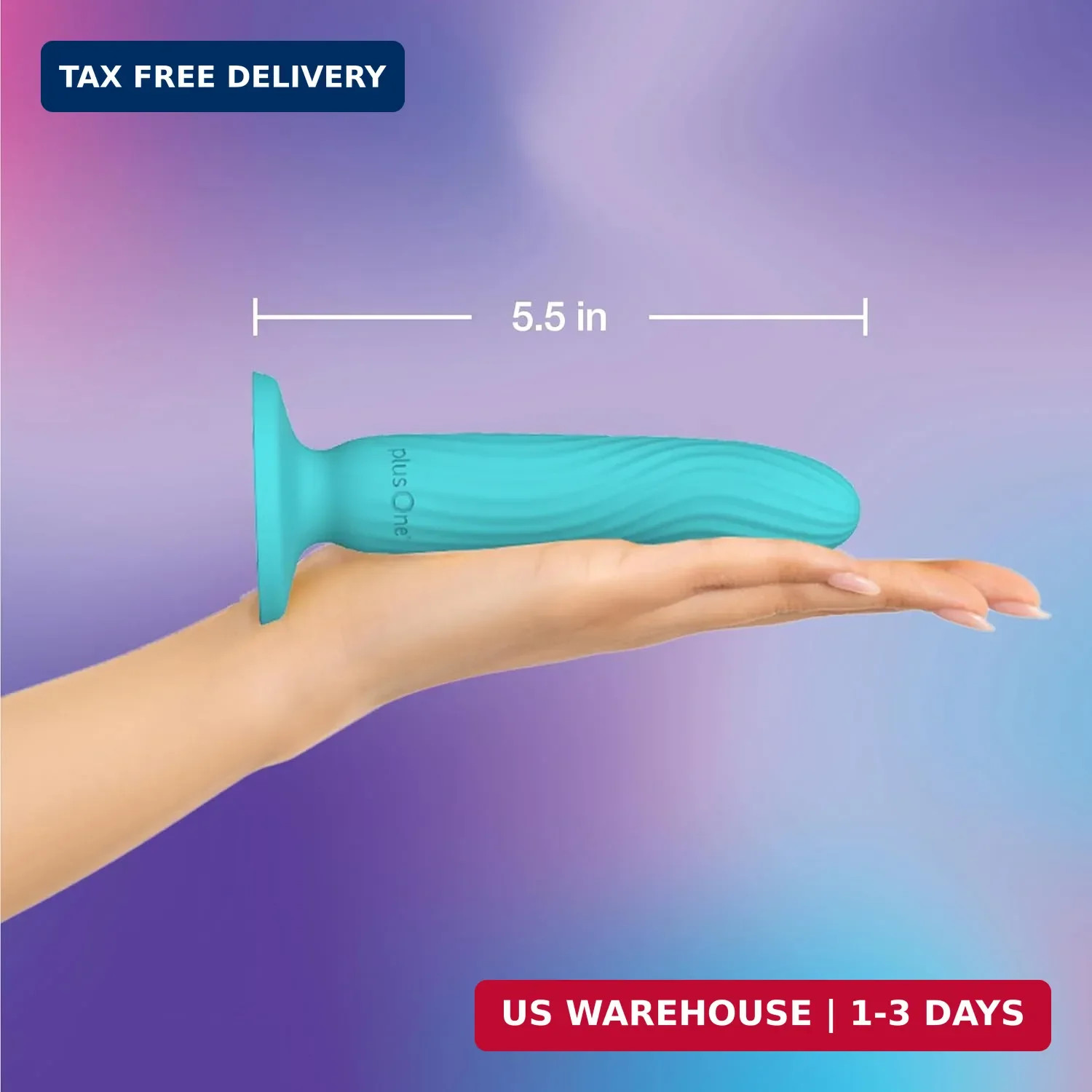 Dil-lite Internal Stimulator, Flexible and Non-Vibrating Dildo with Suct