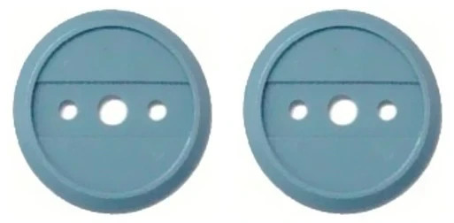 Army Enlisted Infantry Blue Discs (pair) for Branch Insignia (Discs only)