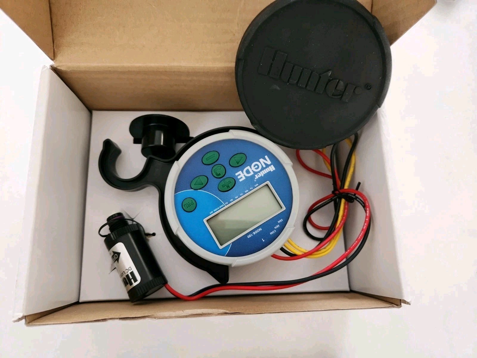 NEW Hunter Node-100 Single Zone 9V Battery Operated Controller w/PGV-101 Valve