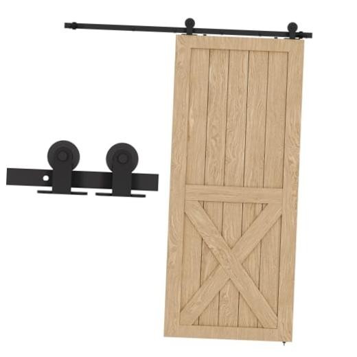 72" Sliding Barn Door Hardware Kit - Heavy Duty Top Mount - 72" (6FT)