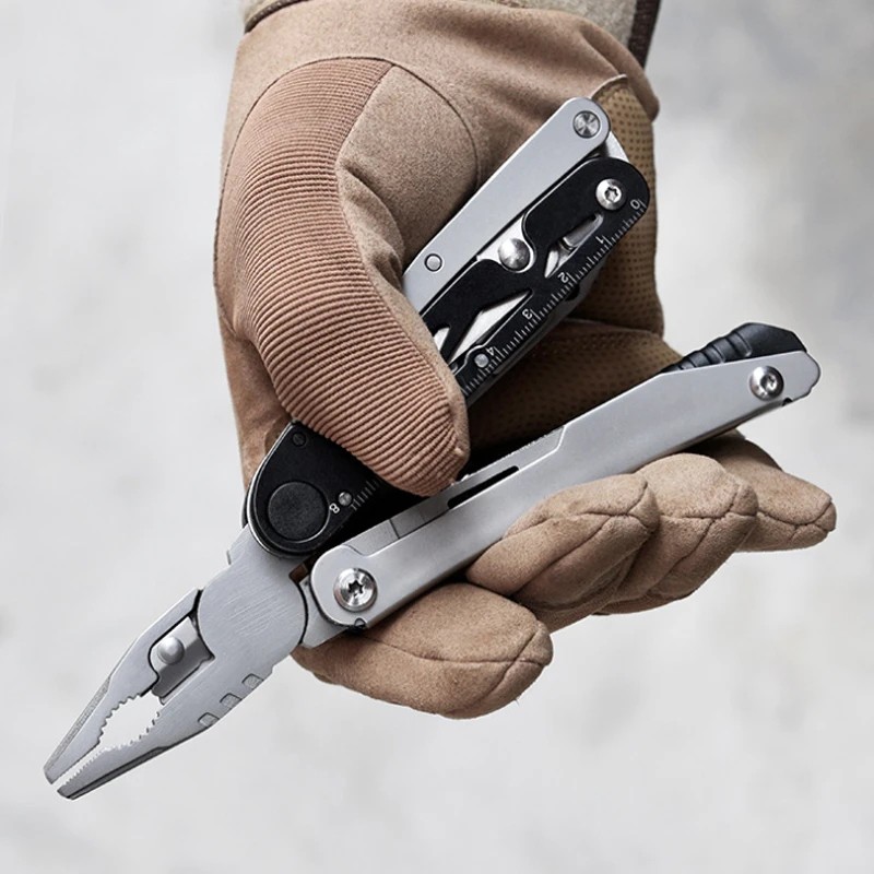20-in-1 Multi Tool Pliers Outdoor Survival Folding Pocket Knife Scissors w/ Bits