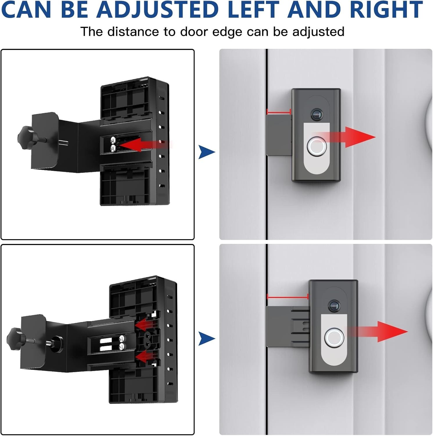Secure Adjustable Doorbell Mount - Compatible with Ring & Blink Video Devices