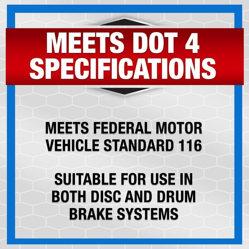 Super Tech DOT 4 Brake Fluid, Motor Vehicle, 32 fl oz