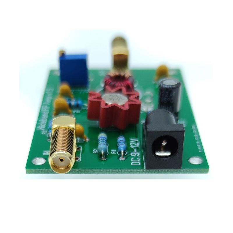 Universal RF Amplifier Wideband 1M-500MHz 1W 9-12V RF AMP+2 SMA Female Connector
