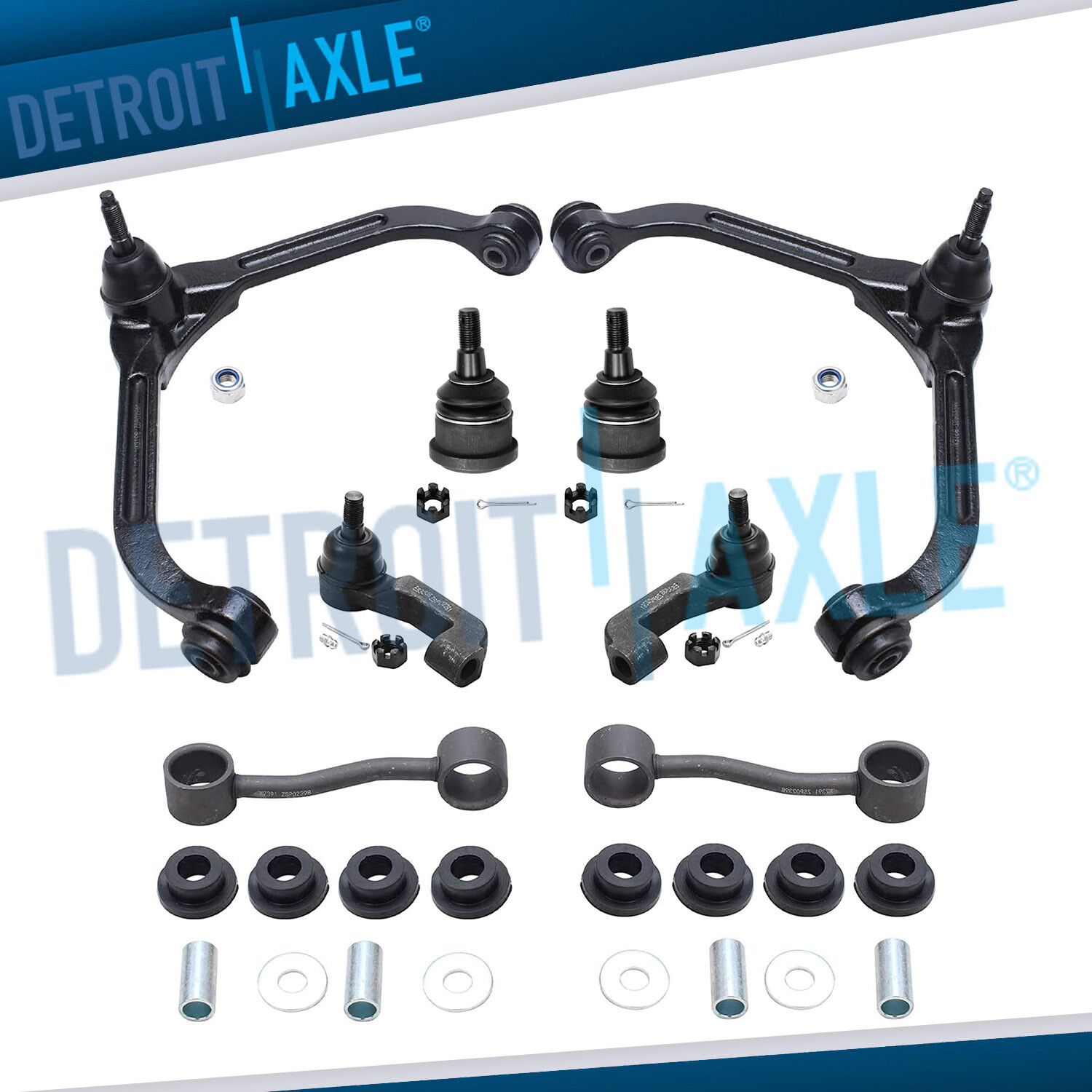 Front Upper Control Arms Lower Ball Joint Tierod for 2005 2006 2007 Jeep Liberty