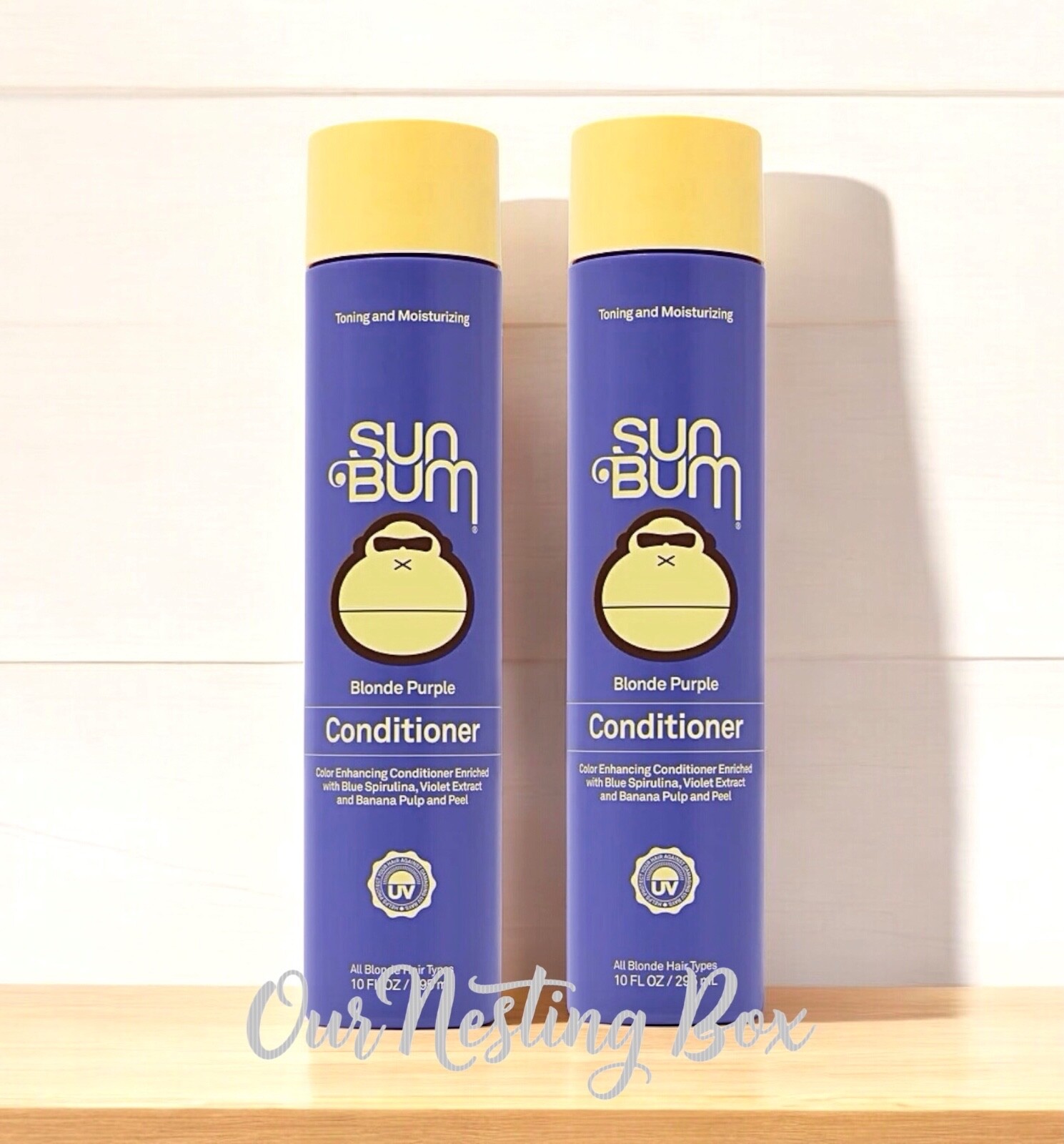 2 Sun Bum  Blonde Purple Conditioner 10.oz Each