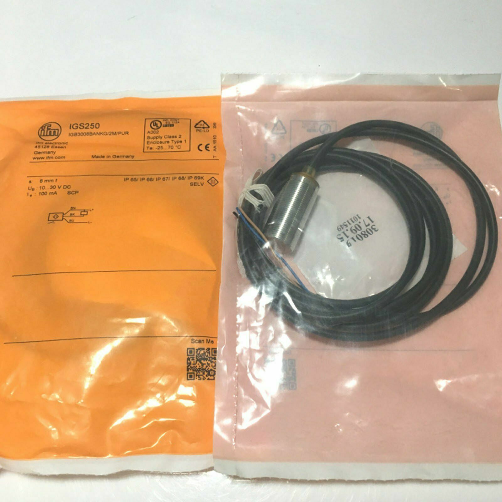 IFM IGS250 Inductive Proximity Switch Sensor 10...30 V DC New
