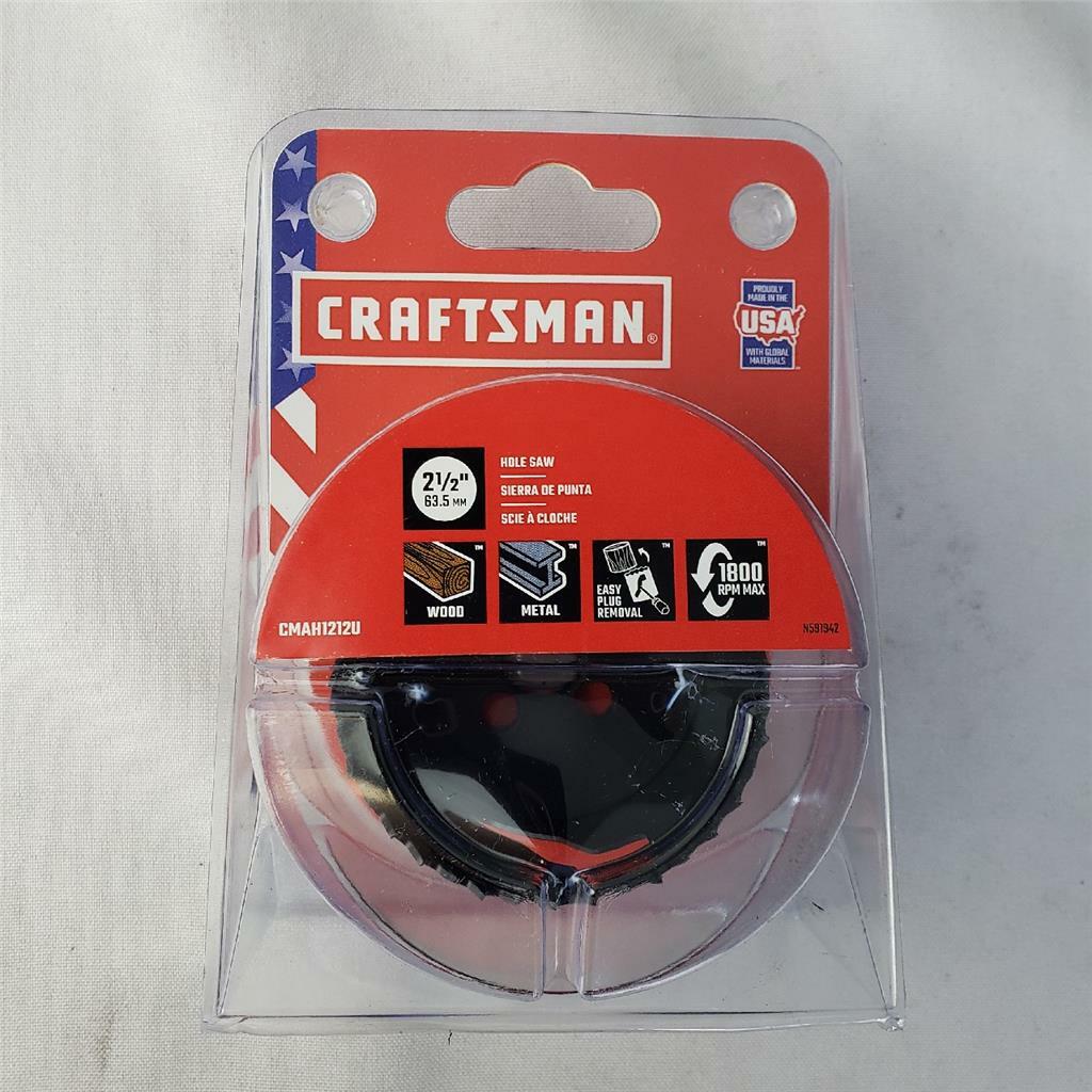 = Craftsman 2-1/2" Hole Saw CMAH1212U For Wood Metal USA Made NEW