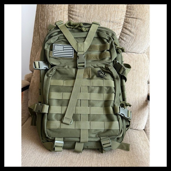 NWOT USCCA Tactical Assault Backpack Olive Green MOLLE Military Style Rucksack