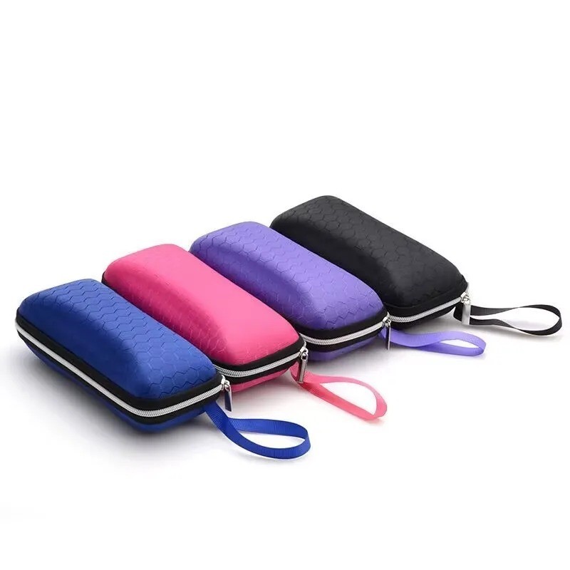 Portable Glasses Case with Lanyard Zipper Eyeglass Sunglasses Holder Pouch