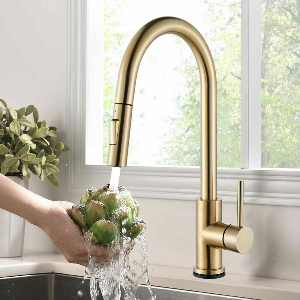 Touch on kitchen faucet with Pull Down sprayer Automatic Sensor Sink Mixer Taps
