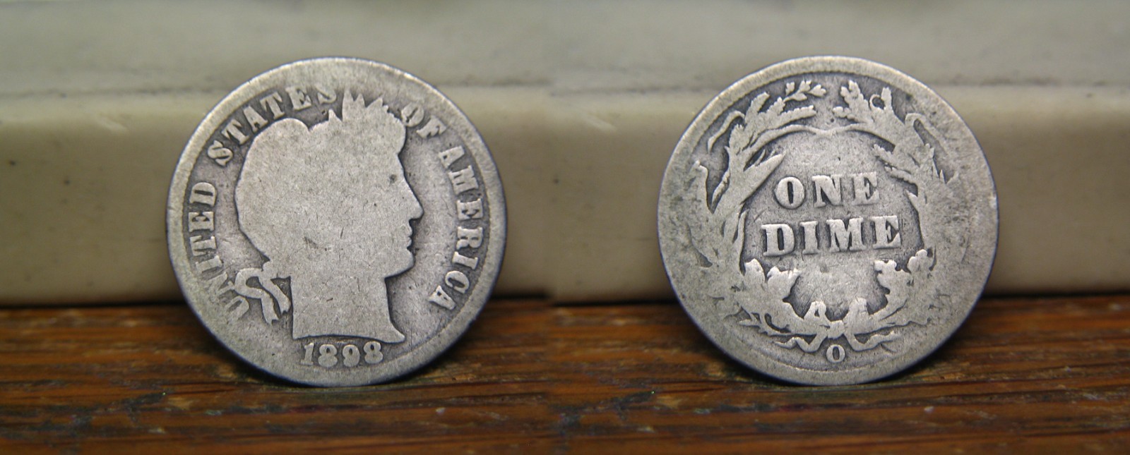 1898-O BARBER LIBERTY HEAD SILVER DIME 1898O US COIN
