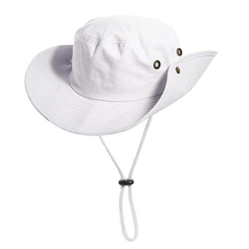 Sun-Hats-for-Men-with-UV-Protection-Wide-Brim Bucket Fishing X-Large White