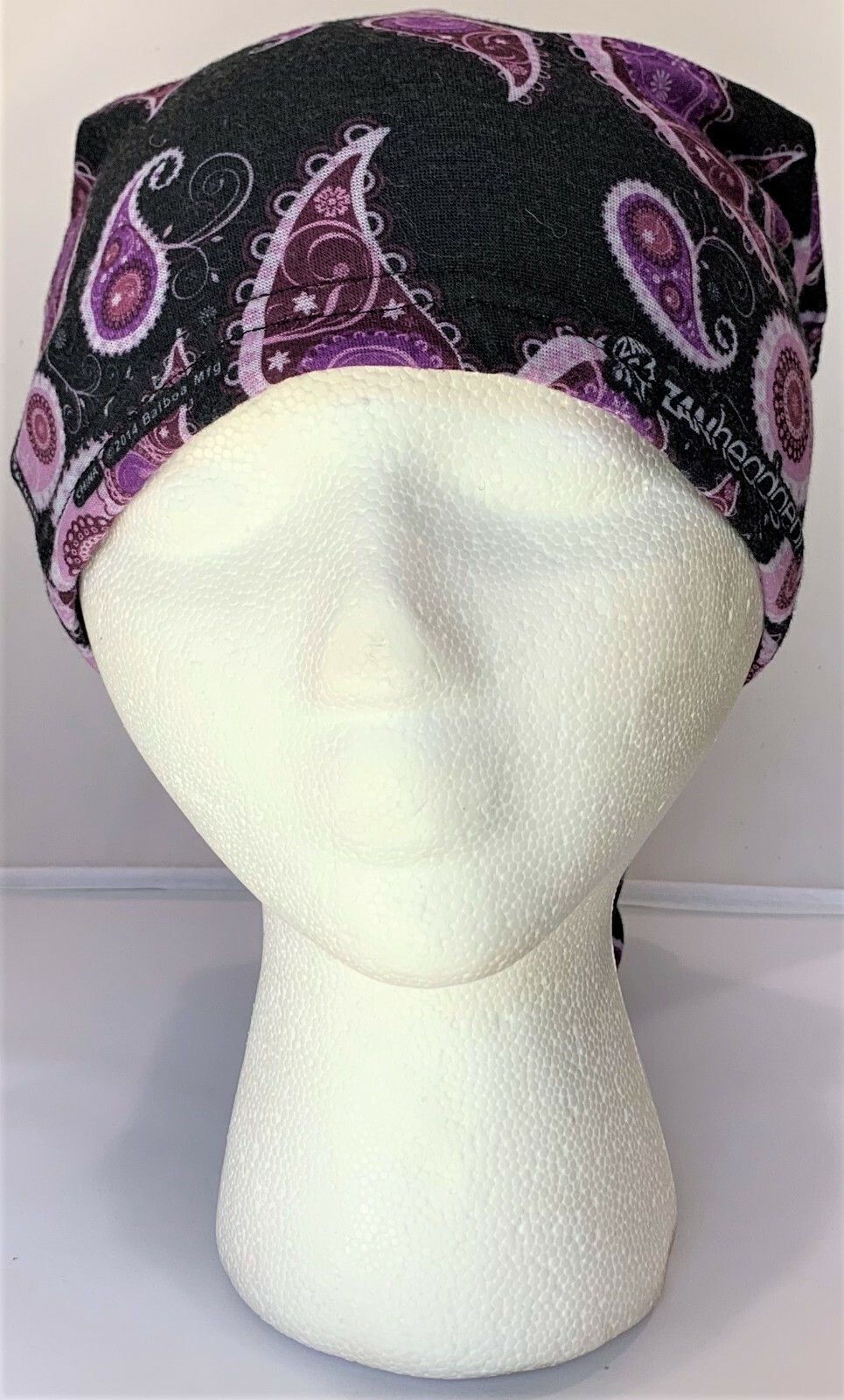 Zan Headgear Motley Tube Fleece Lined Pink Paisley Balaclava Neck Warmer ski