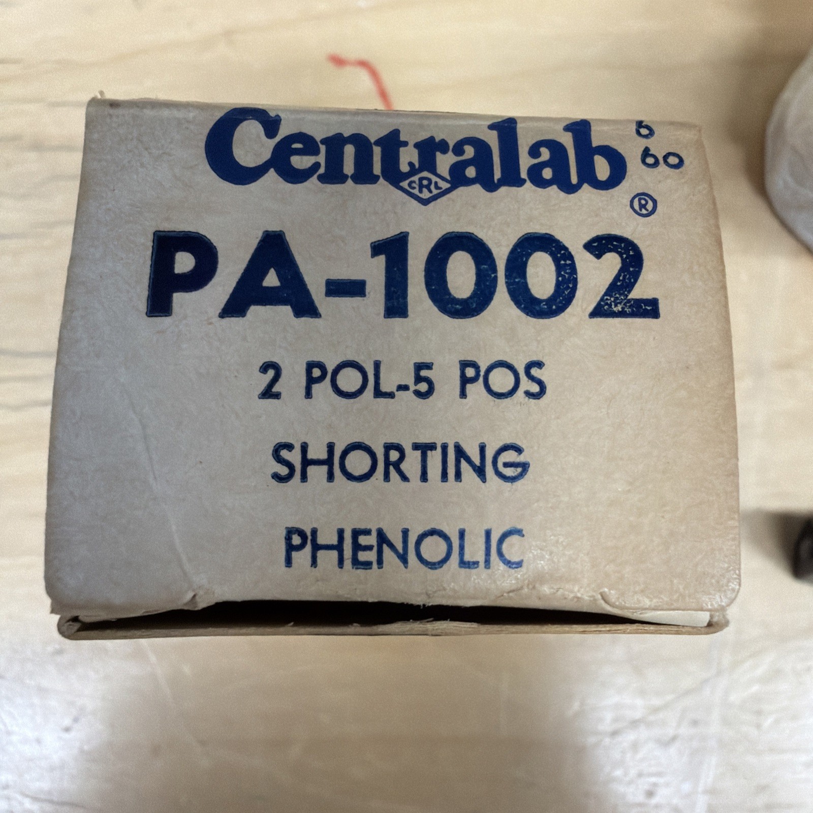 1 NOS CENTRALAB SHORTING PHENOLIC SWITCH 2 POL - 5 POS PA-1002