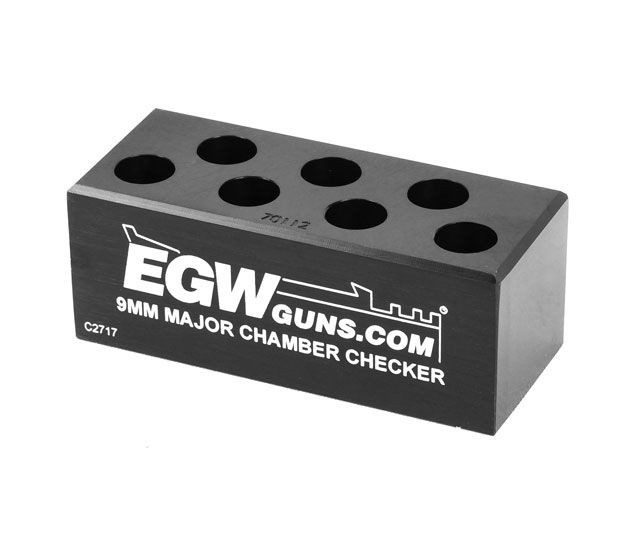 Evolution Gun Works Ammo Chamber Checker, 9 mm Major 7-hole, 6.2in, : 70112